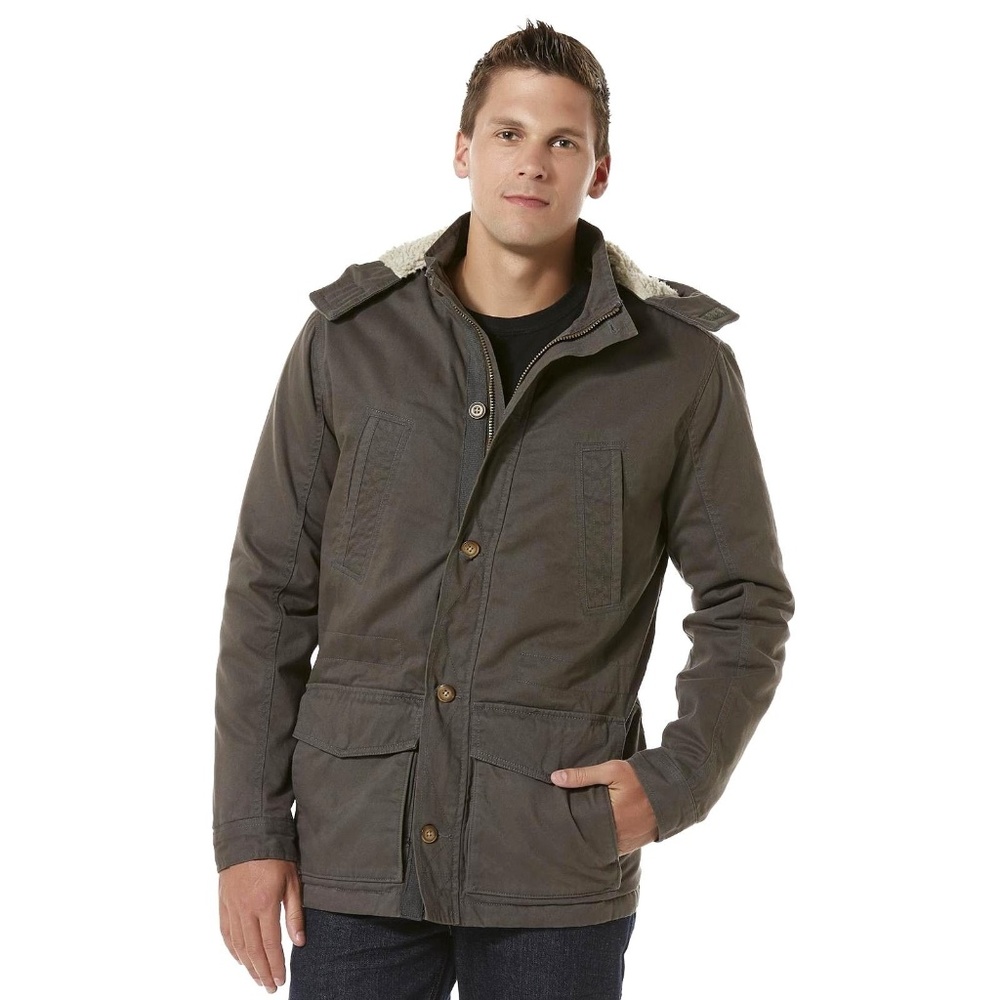 Men's Anorak Jacket Roebuck & Co Hoodie size M NEW